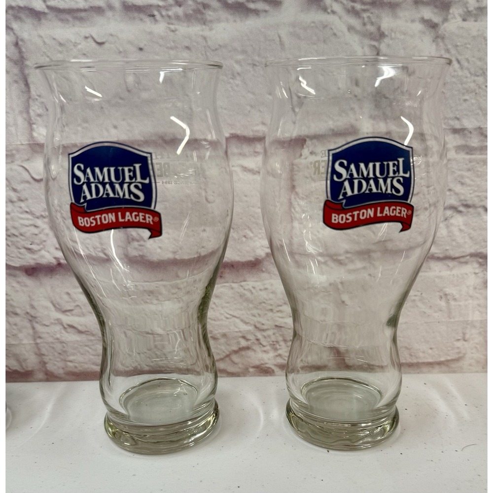 Samuel Sam Adams Lot Of 2 Pair "FOR THE LOVE OF BEER" 22 oz Sensory Glass Pint